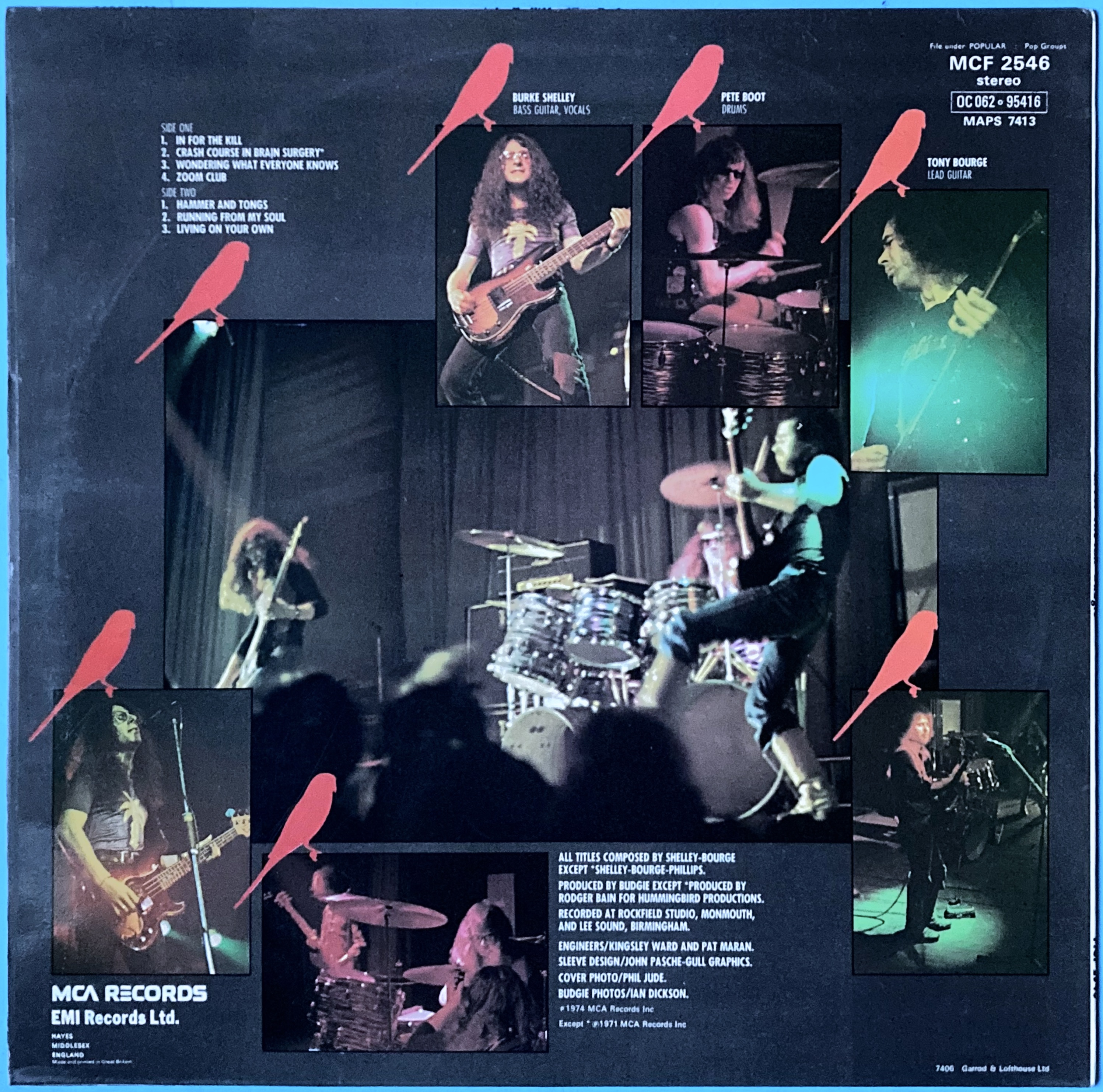 BUDGIE - In for the kill UK-orig LP 1974 - 2