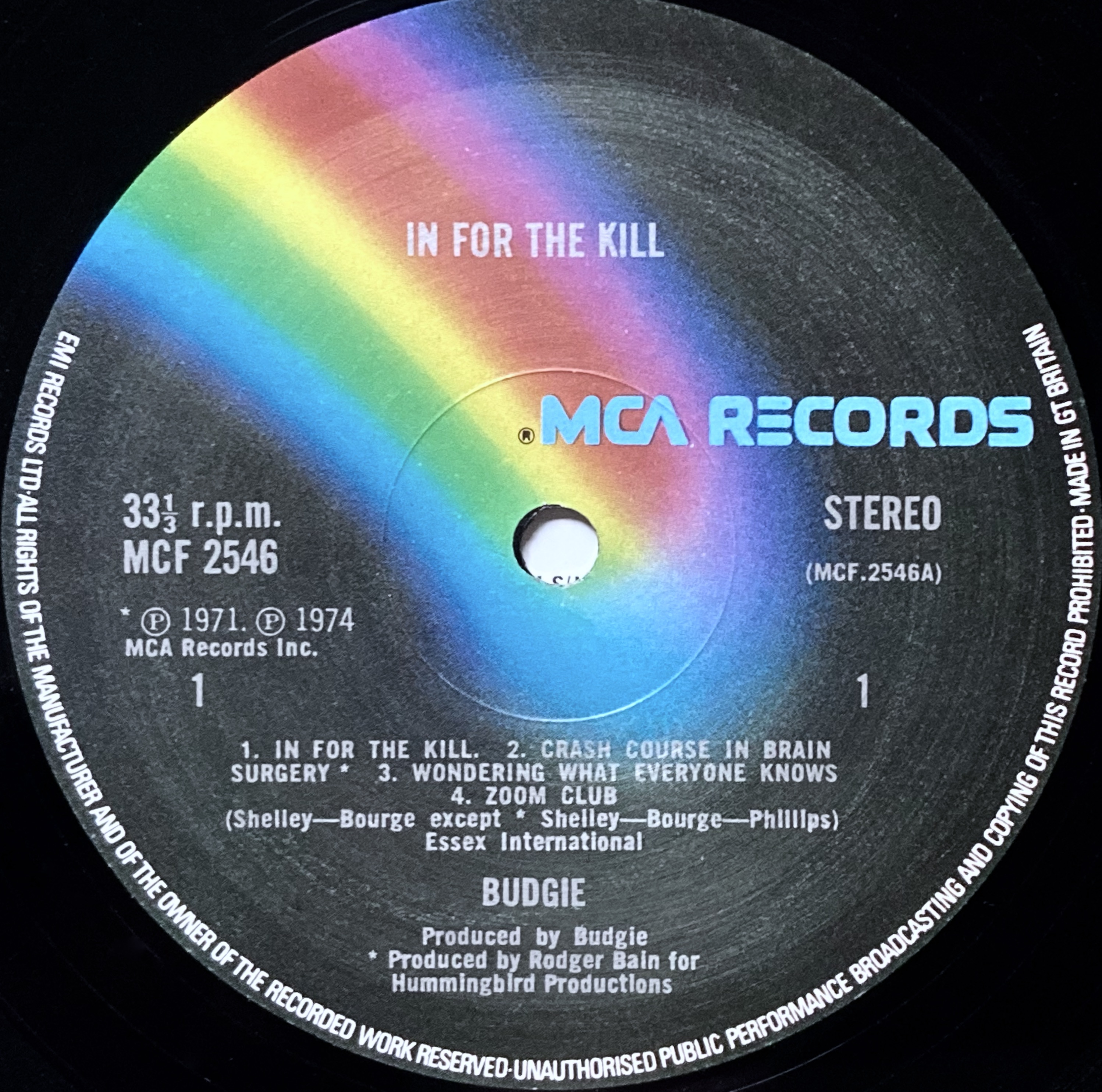 BUDGIE - In for the kill UK-orig LP 1974 - 3