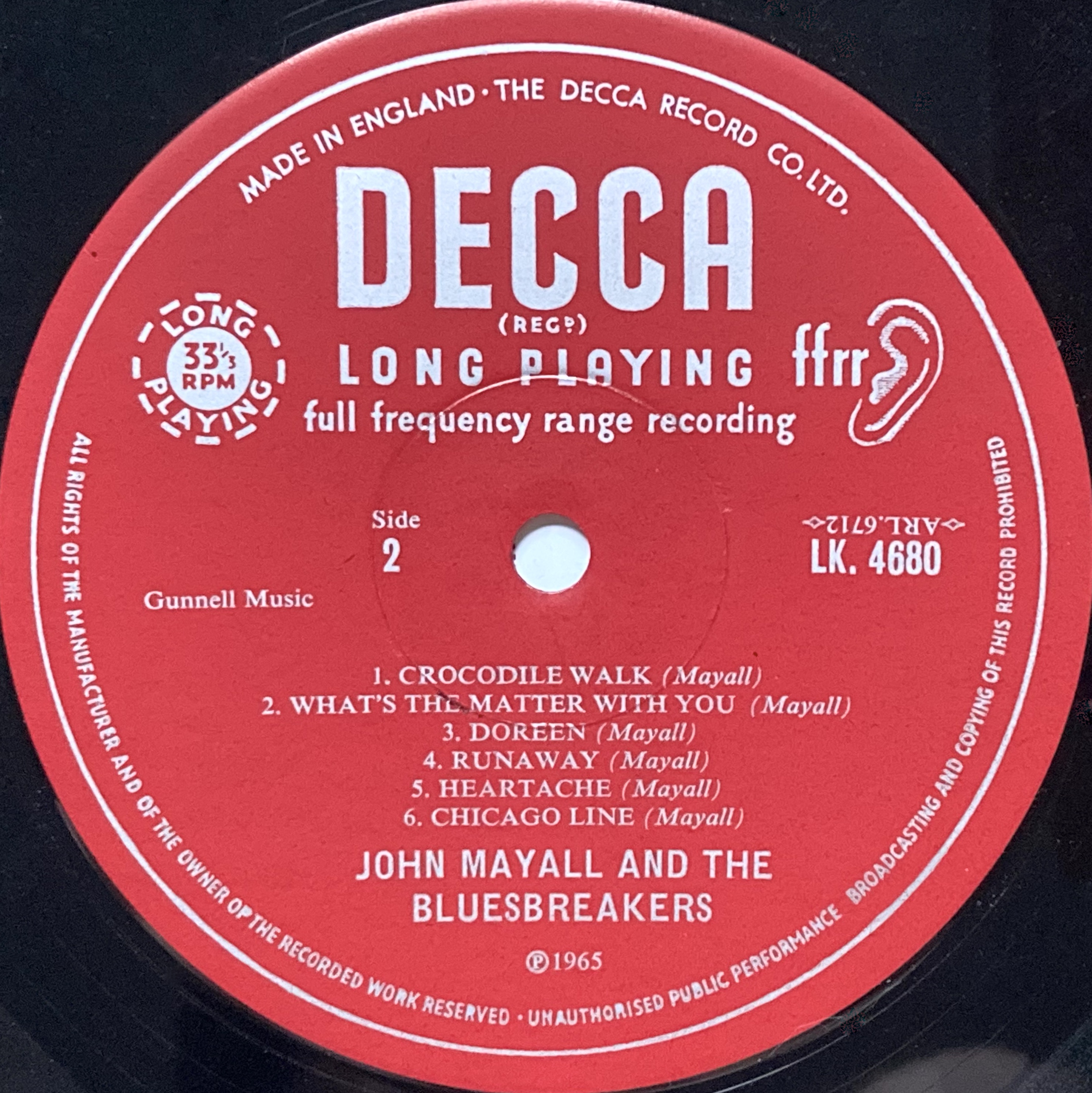 JOHN MAYALL - Plays John Mayall UK LP 1965 - 5
