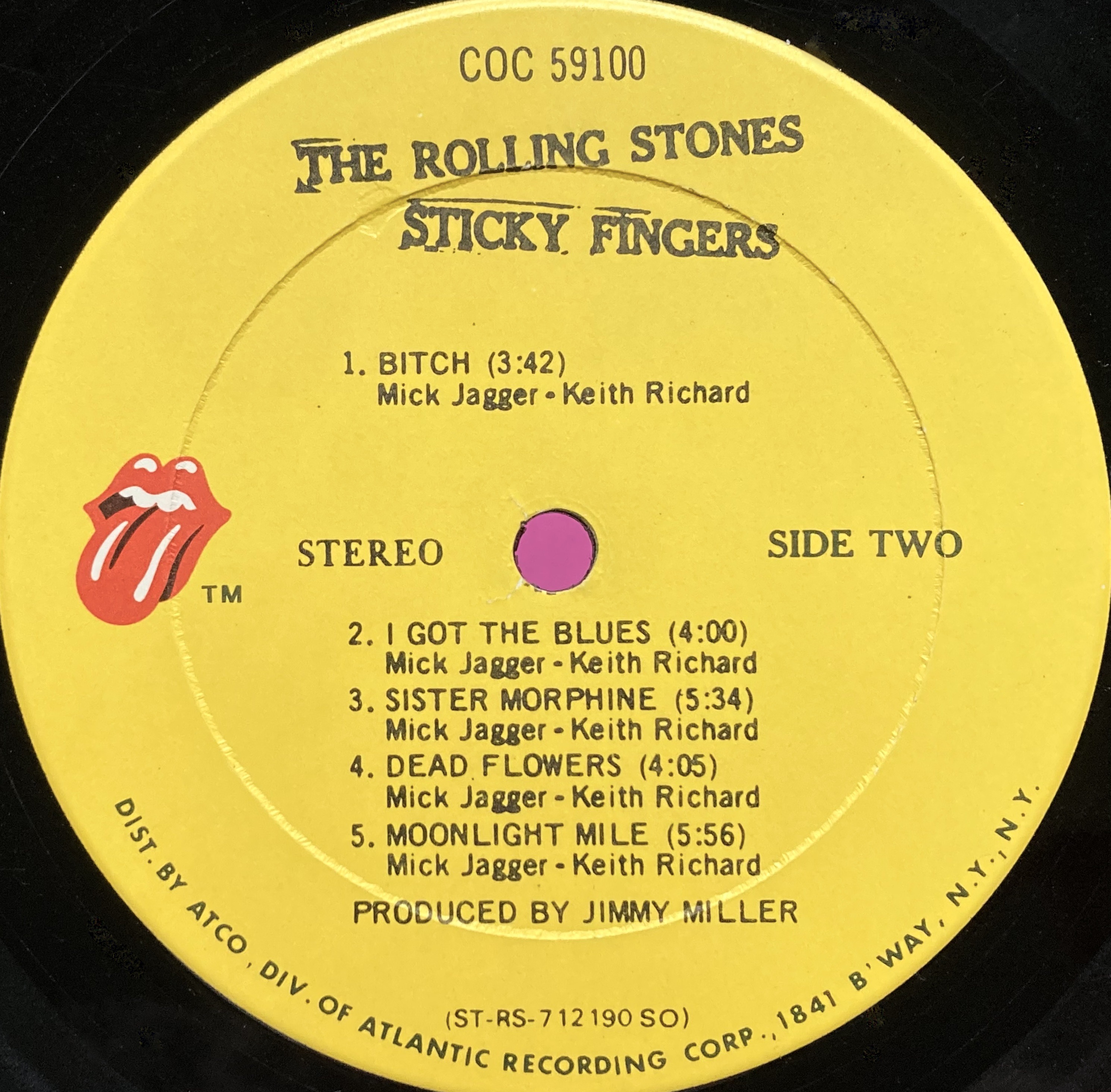 ROLLING STONES - Sticky fingers US LP 1971 - 4
