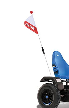 Säkerhetsflagga till stora BERG trampbilar BRF XL
