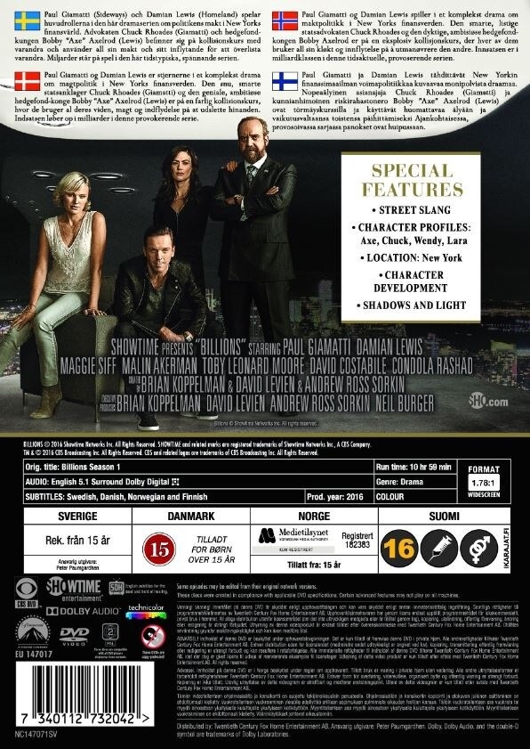 Billions - Säsong 1 - 2
