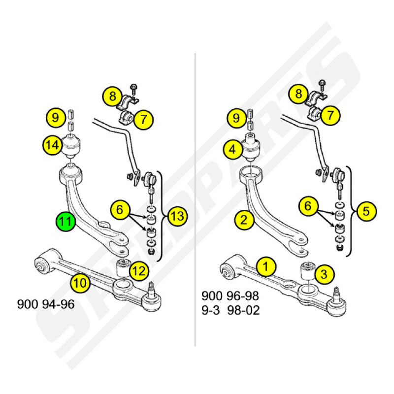 Support Arm Right 900  (11) - 2