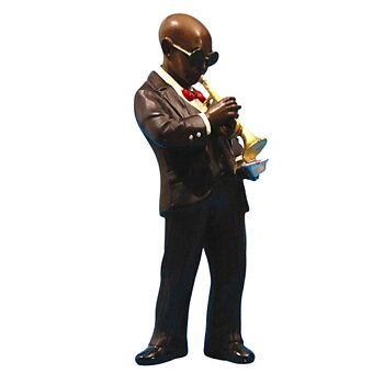 Jazzfigur: Trumpet with mute 17 cm