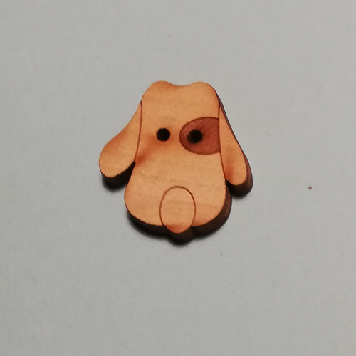 Träknapp - Hund - 2