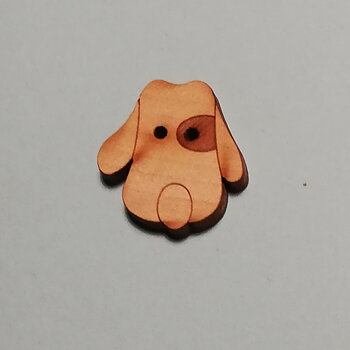 Träknapp - Hund