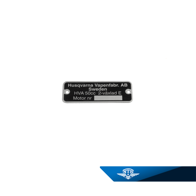 Datenschild Husqvarna 2 geschaltet