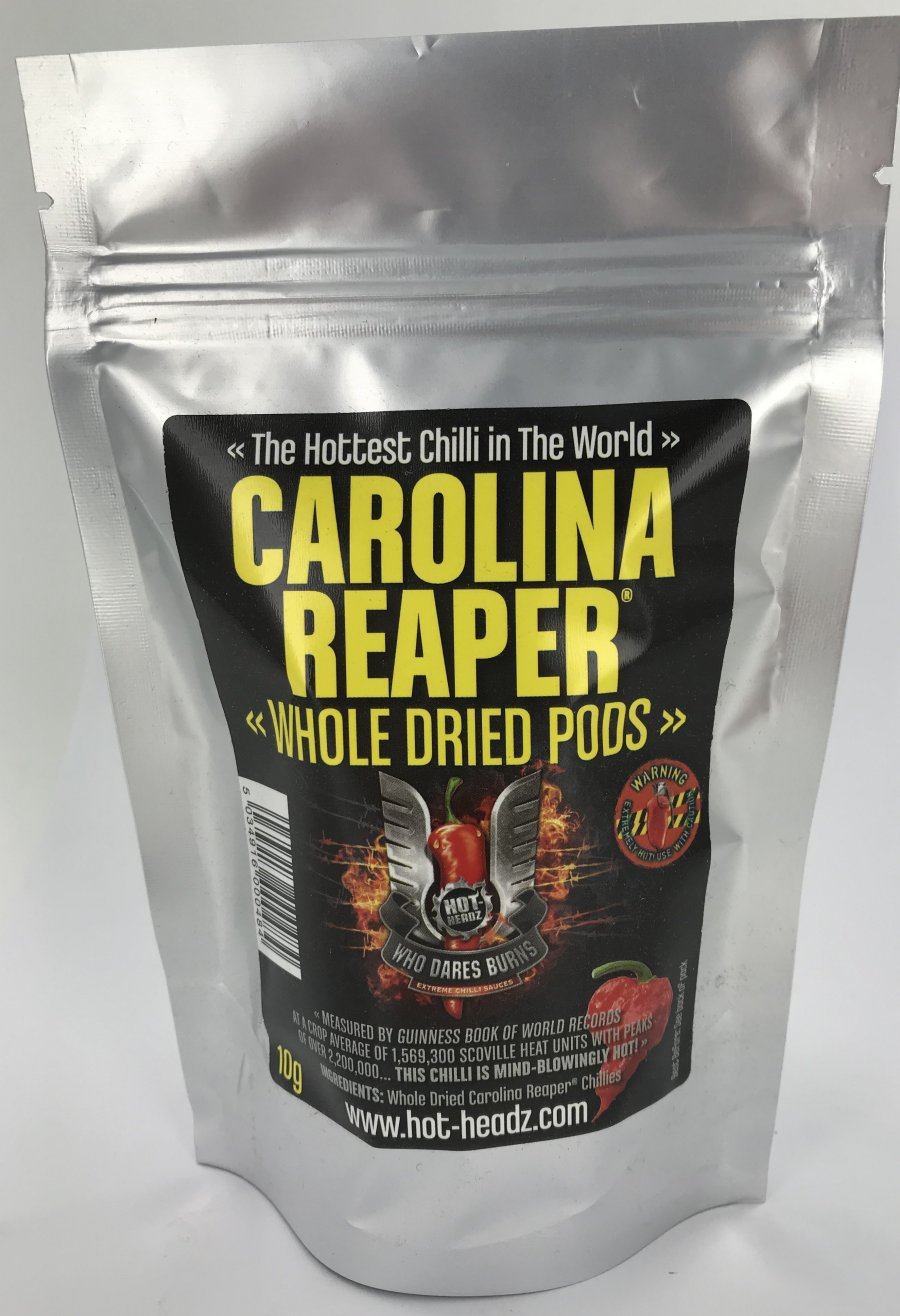 Carolina Reaper Dried Pods 10g