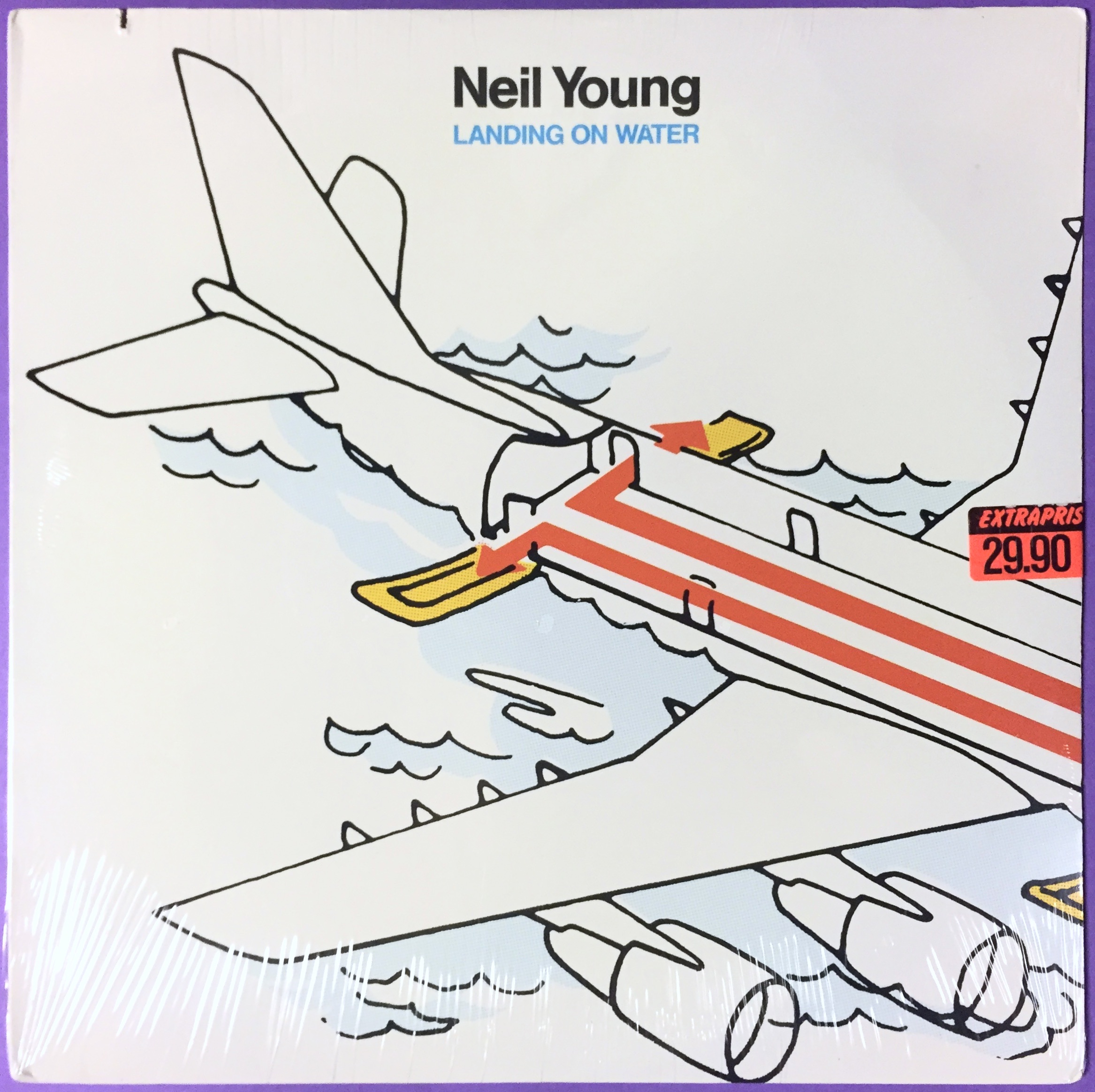 NEIL YOUNG - Landing on water US-orig LP 1986 STILL SEALED!