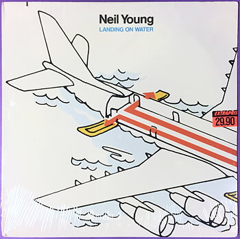 NEIL YOUNG - Landing on water US-orig LP 1986 STILL SEALED!