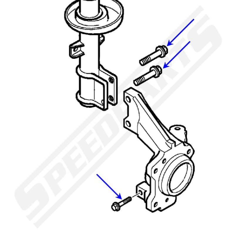 Bolt ball joint 98-01 / shock absorber 98-10 (11) - 4