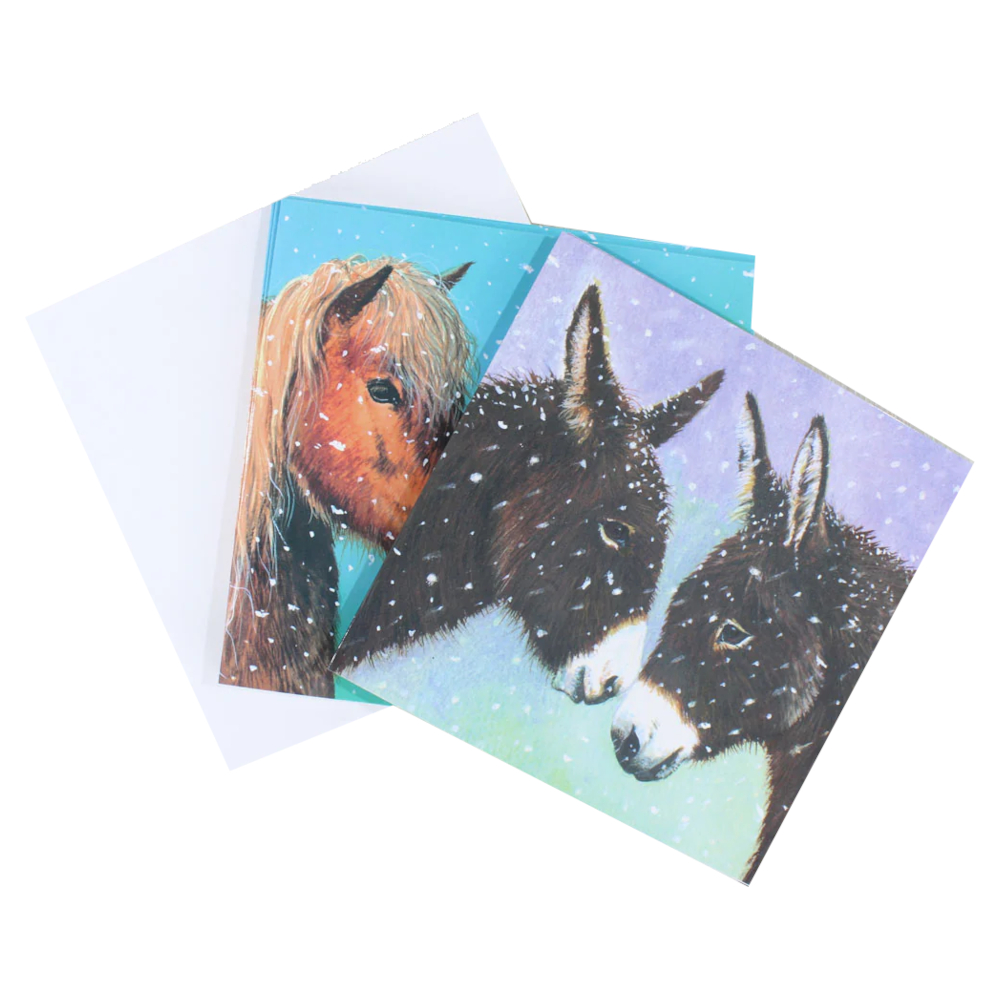 Julkort Grays 1922 Hästmotiv Ponies And Donkeys 10-pack - 2