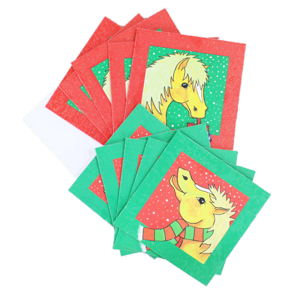 Julkort Grays 1922 Hästmotiv Christmas Gift 10-pack - 2