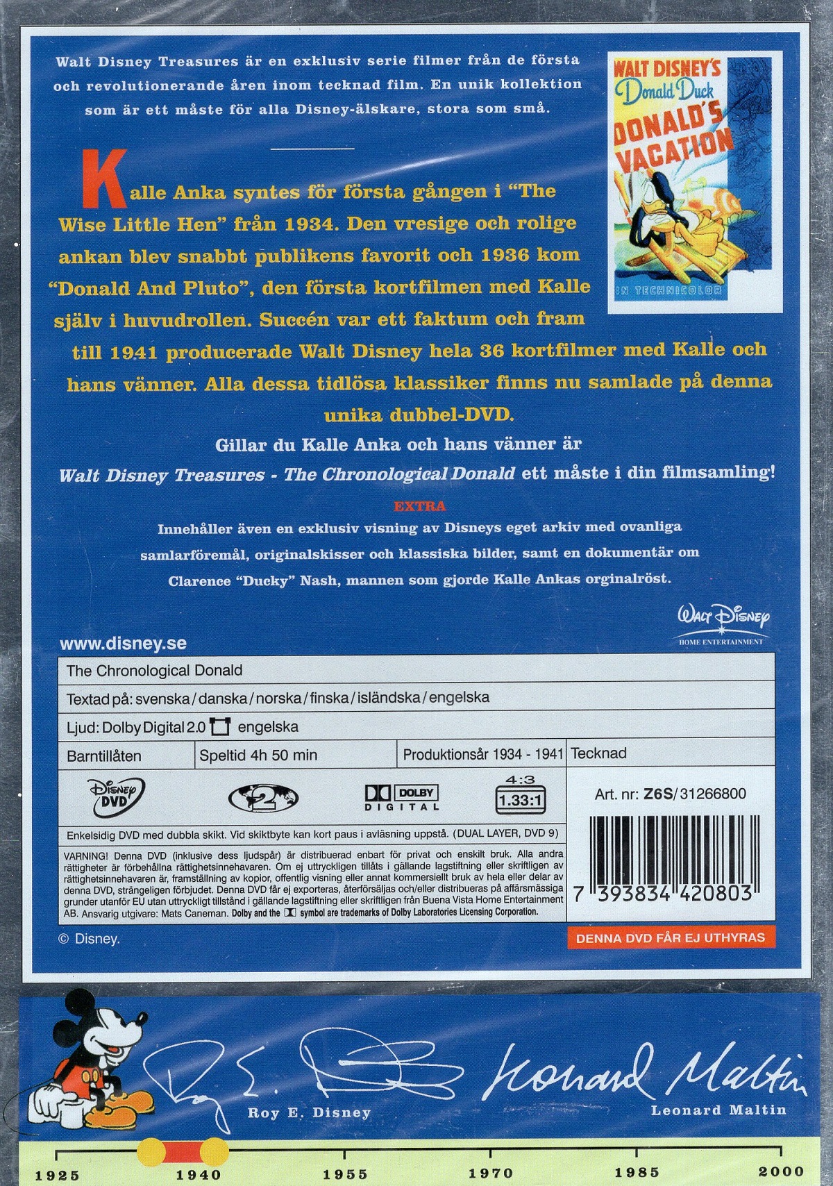 Chronological Donald - Volym 1 (2-disc) - 2