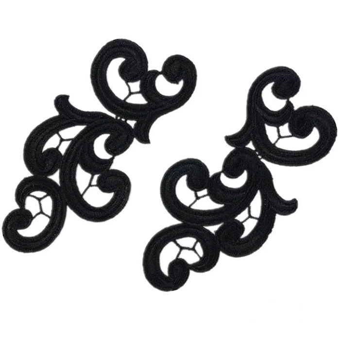 SPETSORNAMENT - svart - 2
