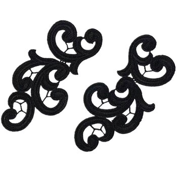 SPETSORNAMENT - svart