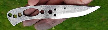 B26B small full tang blasted surface