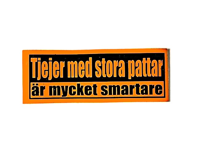 Jenter med store bryster er mye smartere (10x35 cm)