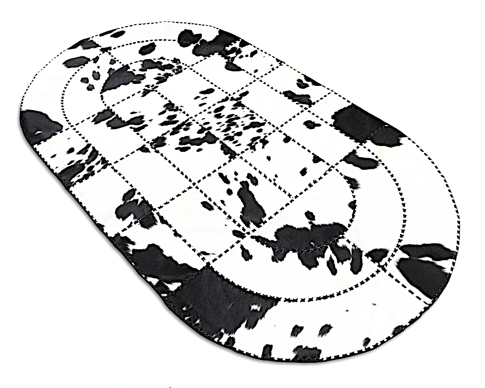 Oval Patchwork Matta Kohud 130 x 235 cm