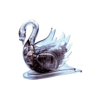 Crystal Puzzle Swan (black)
