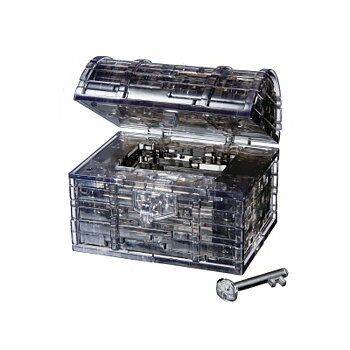 Crystal Puzzle Treasure chest (black)