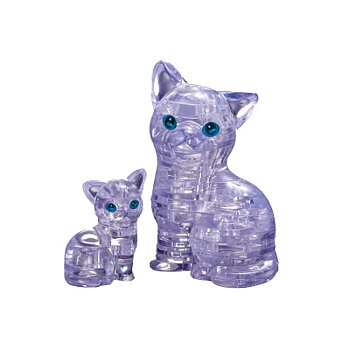 Crystal Puzzle Cat