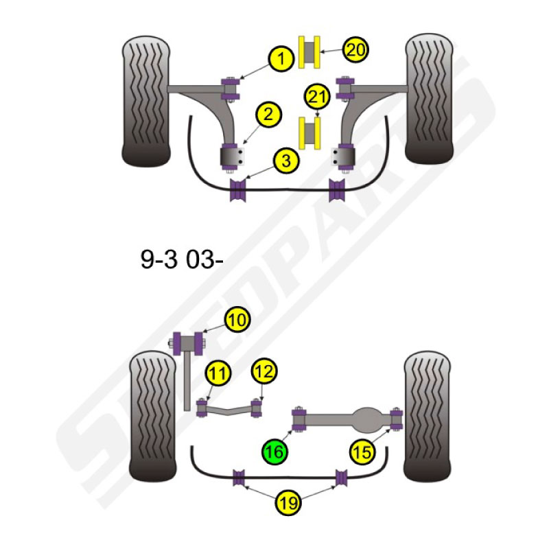 Lower inner rear bush 9-3 03-12 (16) - 2