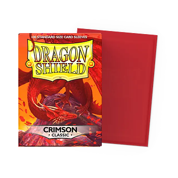Dragon Shield: Crimson - Classic Sleeves - Standard Size