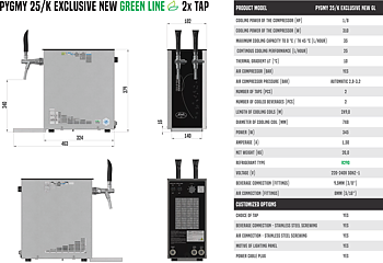 Lindr Pygmy 25/K Exclusive (2 haner + kompressor)