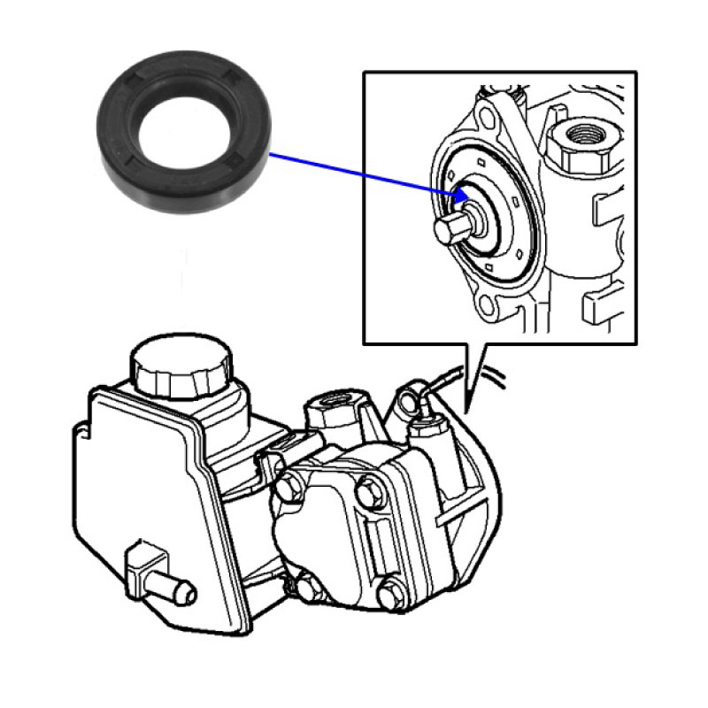 Sealing power steeing pump B207 (1) - 2