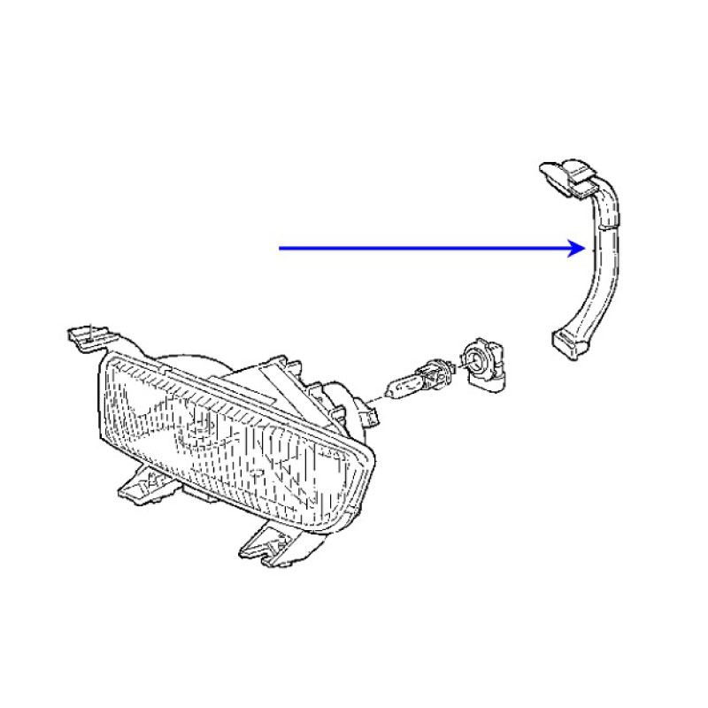 Bracket Fog light 9-3 Left - 2
