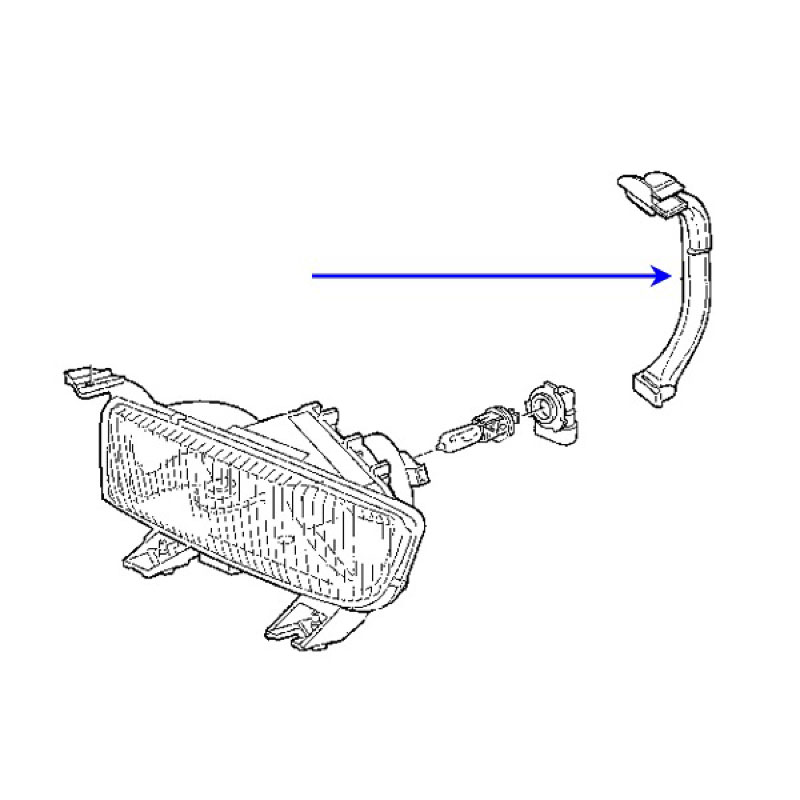 Bracket Fog light 9-3 Right - 2