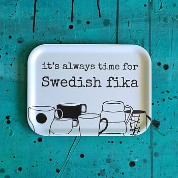 bricka SWEDISH FIKA 20x27 cm - FÅTAL KVAR