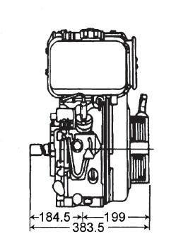 Dieselmotor 6,6 hk med elstart.  - 3