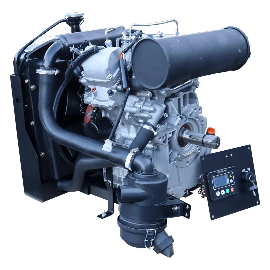 Dieselmotor V-twin 2-cylindrig, 20,0 hk komplett med kylare, elstart. Euro5 motor. - 2