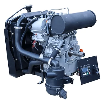 Dieselmotor V-twin 2-cylindrig, 20,0 hk komplett med kylare, elstart. Euro5 motor.