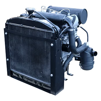 Dieselmotor V-twin 2-cylindrig, 20,0 hk komplett med kylare, elstart. Euro5 motor.