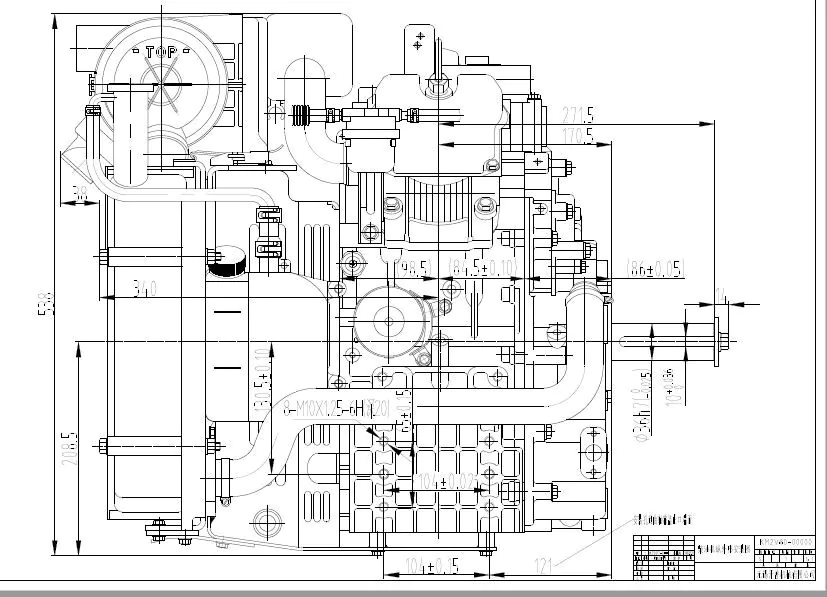 Dieselmotor V-twin 2-cylindrig, 20,0 hk komplett med kylare, elstart. Euro5 motor. - 6
