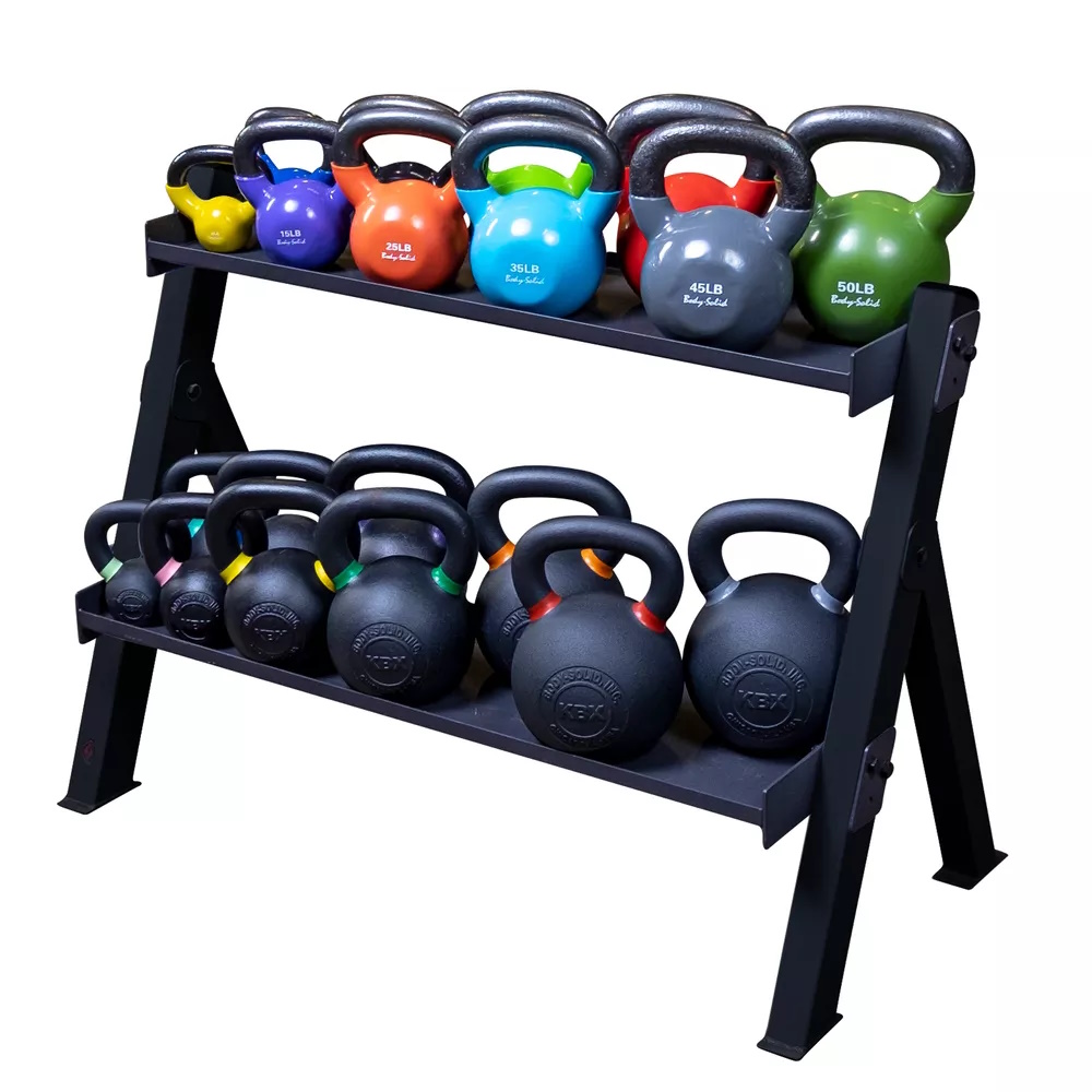Ställ för kettlebells och hantlar GDKR100 Black - 4