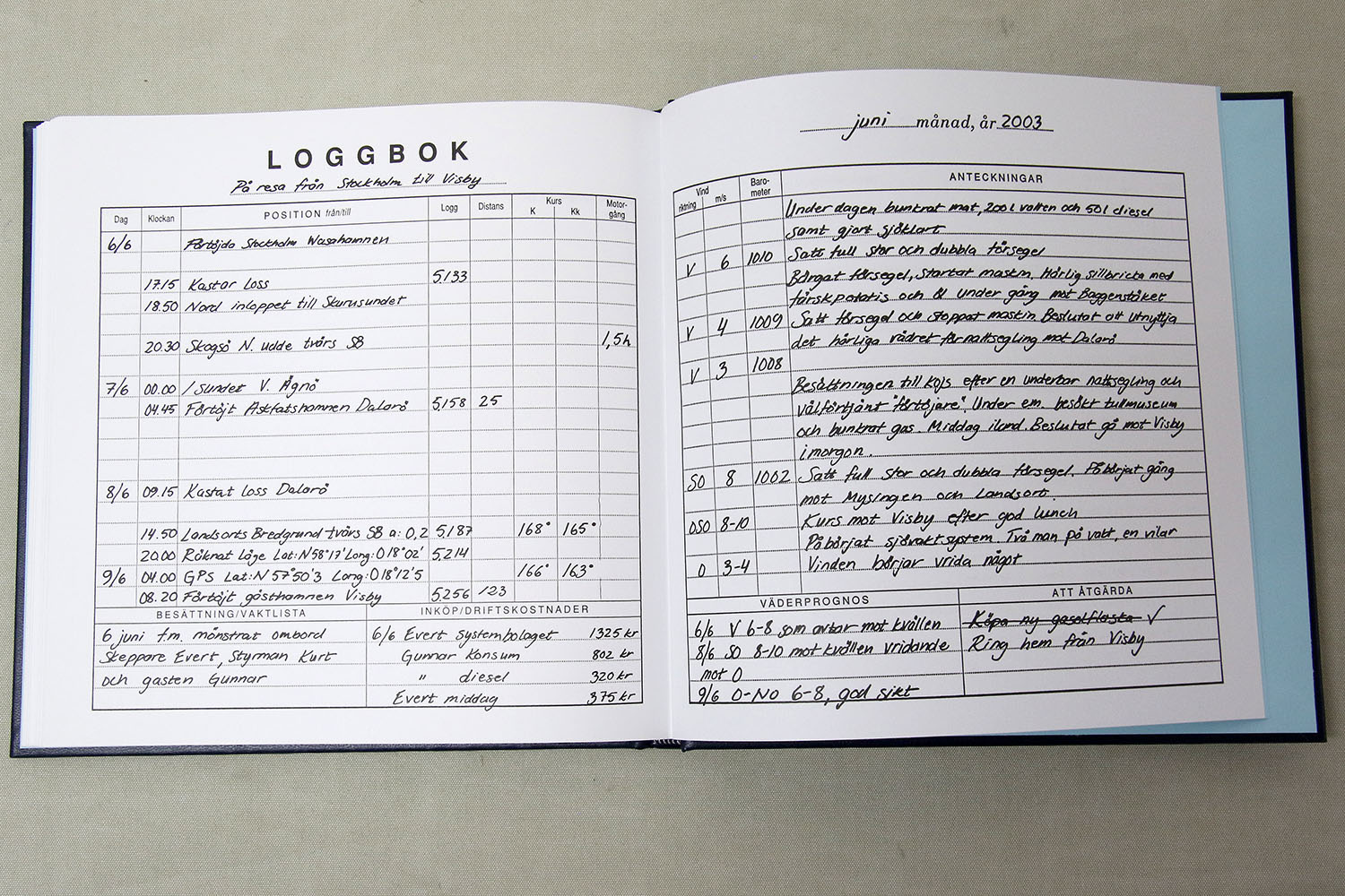 Logbook Nautiska 22x22 cm - 3