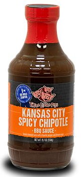 Three little pigs spicy chipotle sauce 552 gr