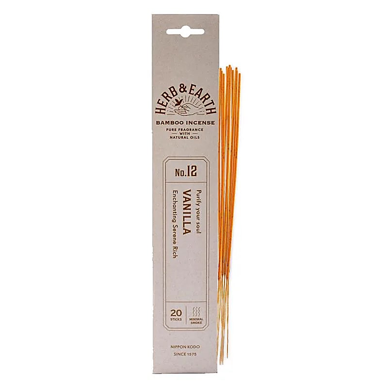 Japansk Rökelse Pinnar,  Herb & Earth  - Vanilj