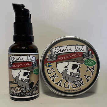 Bourbon Vanilj Skäggvax & Skäggolja