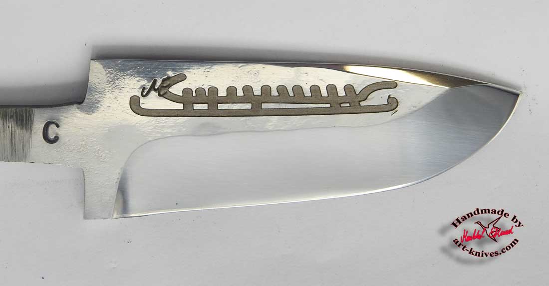 B19ES FAT BOB Etched petroglyph ship