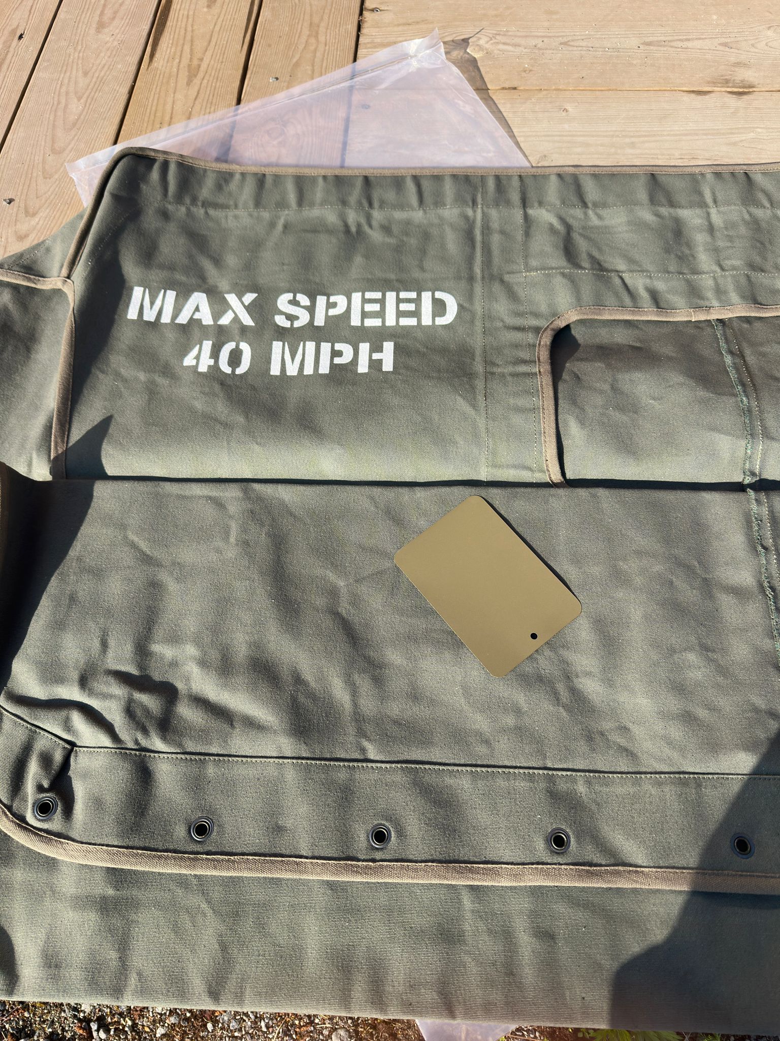 Canvas summertop 1942-45 with stencil - 2
