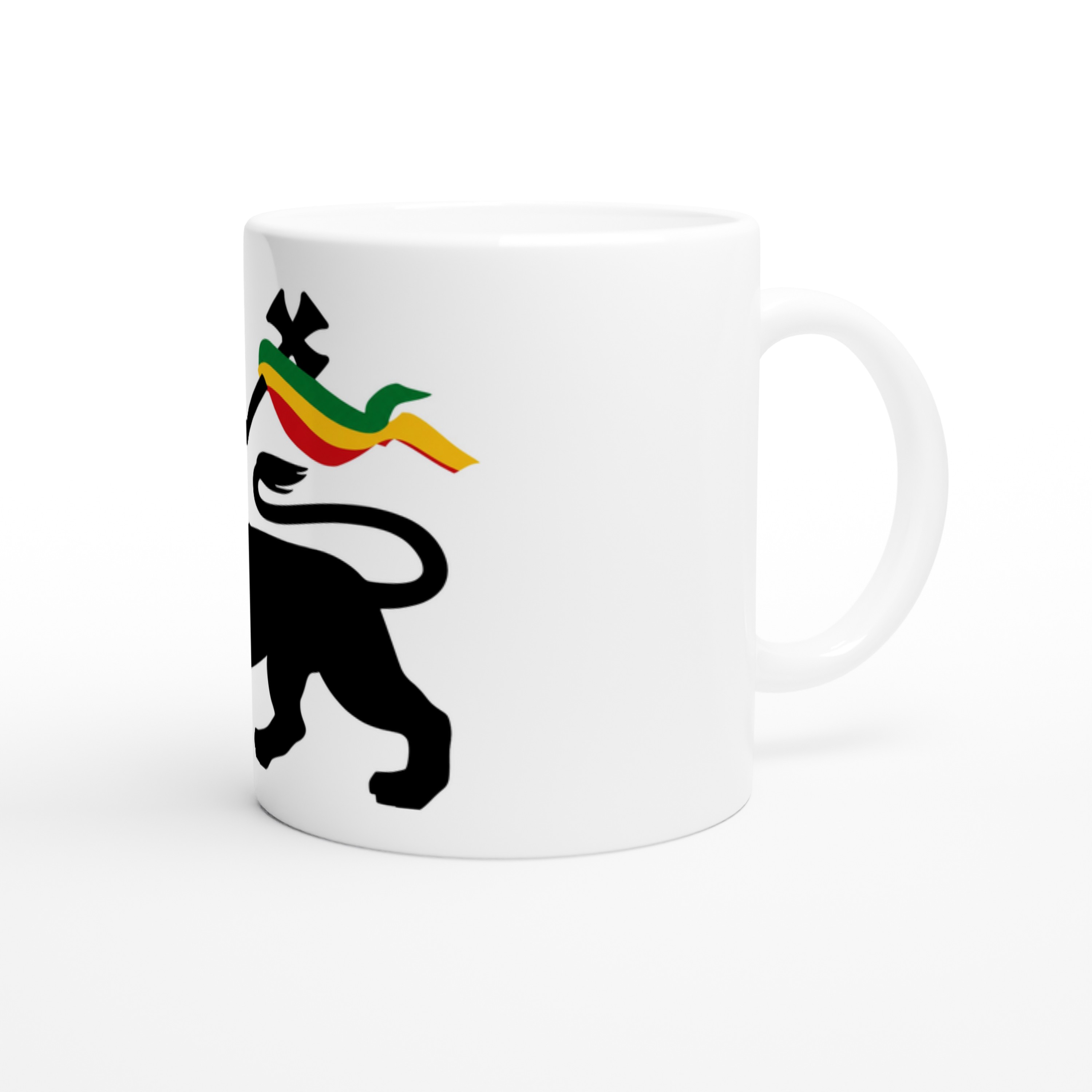 Conquering Lion Coffee Mug White  - 3