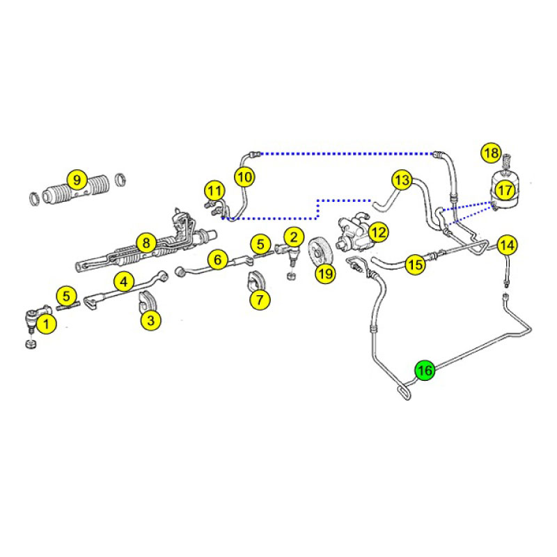Servoslang 900 94-98 V6 (16) - 2