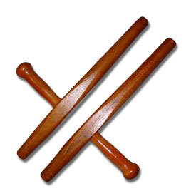 Tonfa Red oak 35 cm  round hand(Children)