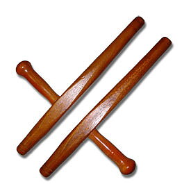 Tonfa Red oak 35 cm  round hand(Children)