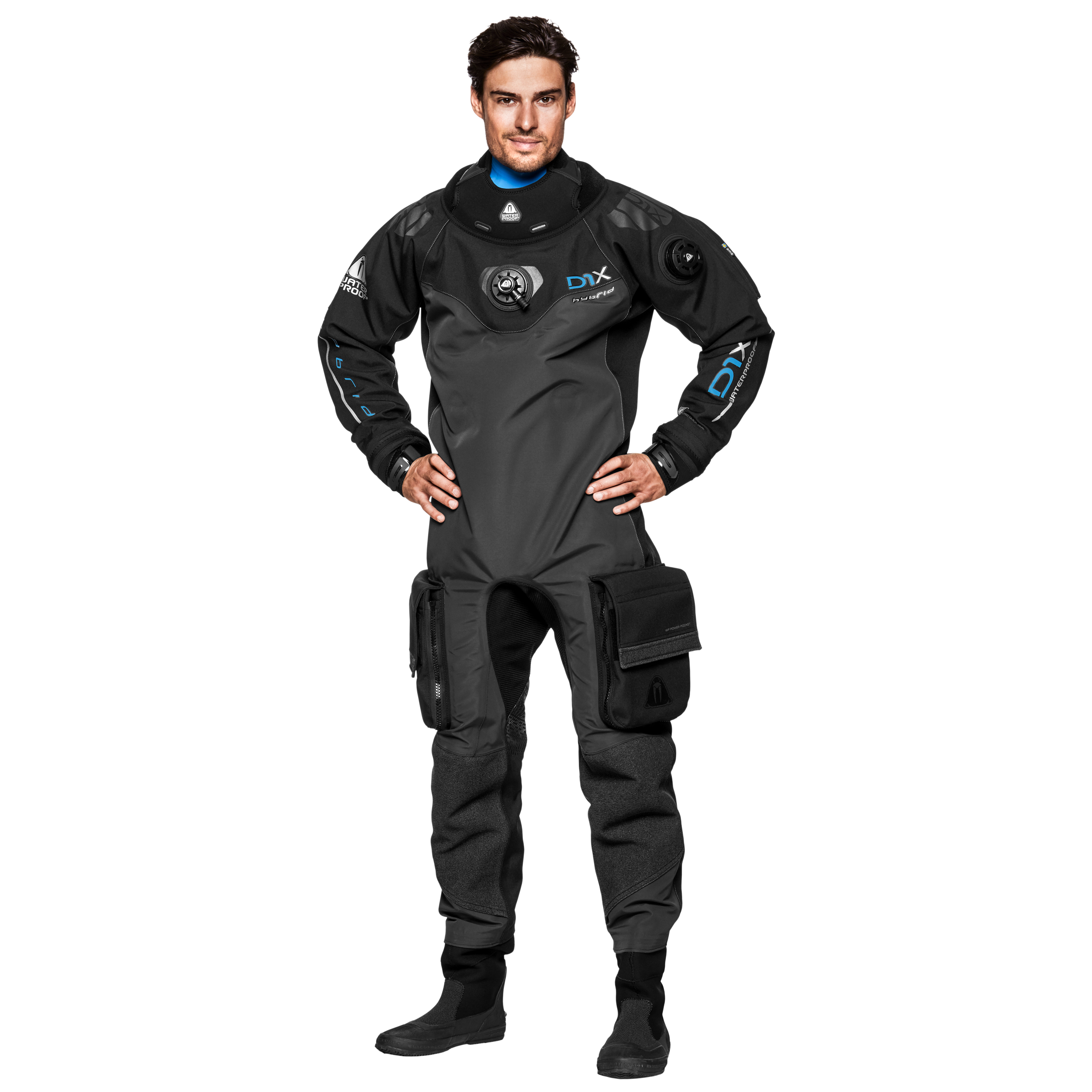 D1x Hybrid ISS Waterproof torrdräkt Herr